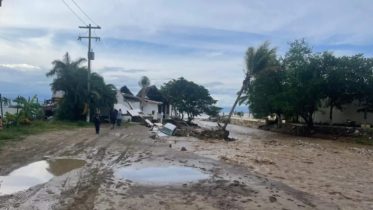 Afectaciones por el paso de Roslyn en Nayarit